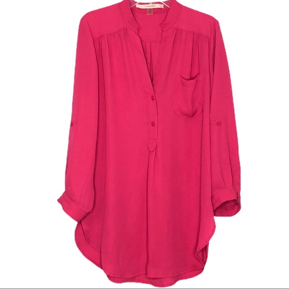 41 Hawthorn Stitchfix Pink Button Down Blouse size Small - Picture 1 of 7